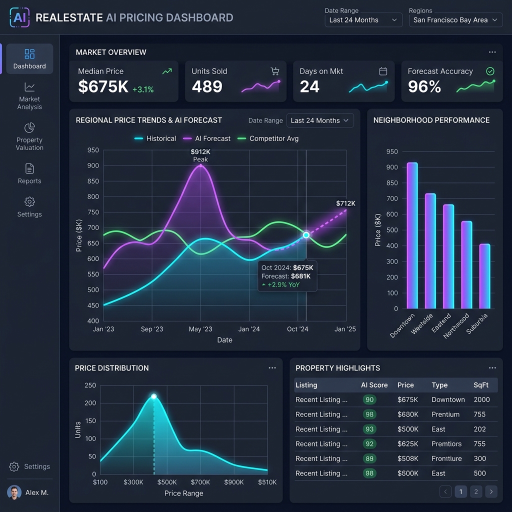 Real Estate Pricing AI Dashboard